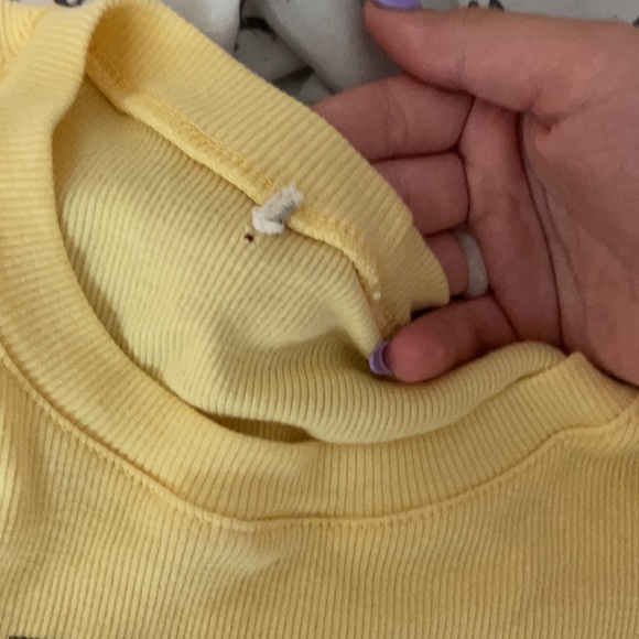 yellow cropped tarot card shirt - Picture 2 of 2